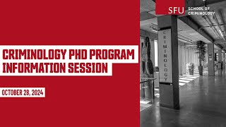 PhD Program  Information Session [upl. by Spain]