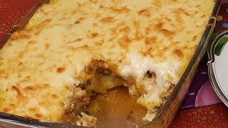 GRATIN POMMES DE TERRE ET VIANDE HACHÉEGRATIN WITH THE POTATO أكلة وجبة عشاء [upl. by Ettelrats454]