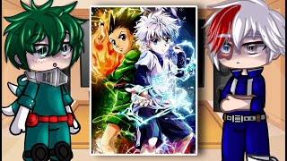 Class 1A  Pro Heroes React To Hunter X Hunter  MHA  Gacha Club [upl. by Alla]