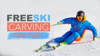 free skiing carving for fun  Reilly McGlashan [upl. by Mencher]