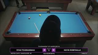 STAN TOURANGEAU vs KEVIN ROBITAILLE  METRO CAFE  TABLE 2  EvoSports [upl. by Hakceber183]