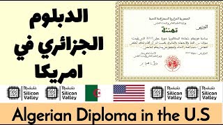 هل الدبلوم الجزائري معترف به في أمريكا؟ ALGERIAN DEGREE IN THE US [upl. by Gable]