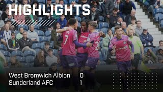 Ekwah Nets Winner  West Bromwich Albion 0  1 Sunderland AFC  EFL Championship Highlights [upl. by Nanette]