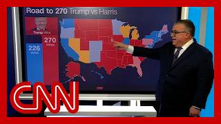 The most likely paths to electoral victory for Trump and Harris [upl. by Ahsinal754]