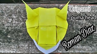 Origami puma head Roman Diaz [upl. by Deys]