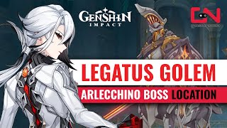 Genshin Impact Arlecchino BOSS Legatus Golem Location amp How to Unlock [upl. by Ssalguod]