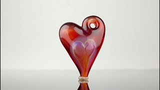 Learn how to make a beautiful borosilicate heart for your loved one for this Valentines day [upl. by Stevie]