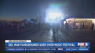 Del Mar Fairgrounds sued over music festival [upl. by Nosdrahcir296]