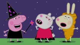 Peppa Pigs Halloween Trick or Treat [upl. by Joelly]