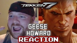 TEKKEN 7 DLC  Geese Howard Reveal  Live Reaction  Evo 2017 [upl. by Nauqaj]