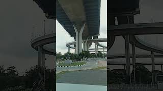 Bhumibol Bridge  Ring Road 1  Suan Lat Pho  Bangkok bhumibolbridge bridge bangkok shorts [upl. by Aihsekram]