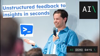 Unstructured Feedback to Insights in seconds  Leslie Nooteboom  Requesty  AI Demo Days 3 [upl. by Ursala]