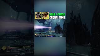 Hunter SOLO One Phase vs Choral Mind Destiny 2 [upl. by Yrtneg659]