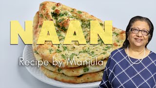 Naan Bread Recipe  How To Make Naan Bread at Home by Manjula [upl. by Mcguire]