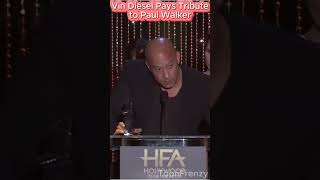 Vin Diesel pays tribute to Paul Walker PaulWalker 2016 VinDiesel fastandfurious toonfrenzy [upl. by Kcirneh]