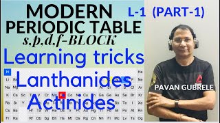 PERIODIC TABLEL1E  PART1 MODERN PERIODIC TABLE spdfblocks IITJEE NEET Pavan Gubrele [upl. by Roderich648]