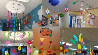 Preschool decoration ideasclassroom paper flowers decoration ideasWall hanging decoration ideas [upl. by Siegel267]