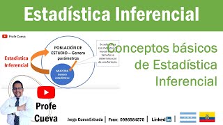 Estadística Inferencial Conceptos Básicos Profe Cueva [upl. by Eirhtug33]