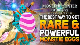 The BEST Way To Get RARE Rainbow amp POWERFUL Monstie Eggs Monster Hunter Stories 2 Gameplay [upl. by Krauss]