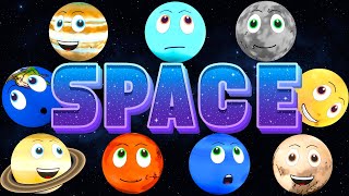 Amazing Space Facts for Kids  Solar System for Kids  Learning about Planets [upl. by Essilevi]