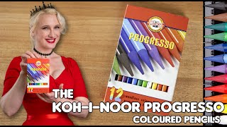 Reviewing The KohINoor Progresso Woodless Coloured Pencils  Better than Regular [upl. by Haywood102]