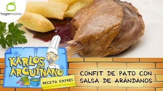 Karlos Arguiñano Receta de Confit de pato con salsa de arándanos [upl. by Mackie768]