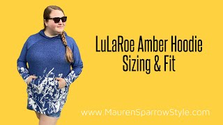 LuLaRoe Amber Sizing  Fit amp feel of this incredible unisex kangaroo pocket hoodie [upl. by Alecia994]