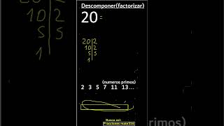 descomponer en factores primos factorizar descomposicion 19 [upl. by Nilyac]