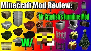 Minecraft Mod Review  Mr Crayfishs Furniture Mod [upl. by Llebana]