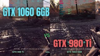 GTX 980 ti vs GTX 1060 6gb [upl. by Eeliak]