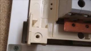 Changing MCB Circuit breaker fuse in domestic hager consumer unit [upl. by Ianteen]