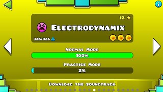 Electrodynamix 100 Completo3 Coins I Geometry Dash [upl. by Handel188]