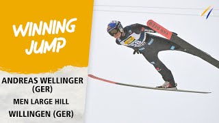 Home win for Andreas Wellinger  FIS Ski Jumping World Cup 2324 [upl. by Rockey]