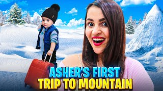 Living in MOUNTAINS for 24 HOURS with ASHER OMG Itni Thand [upl. by Orthman]