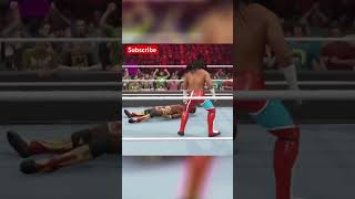 Rope break saves Shelton sheltonbenjamin mustafaali wwe2k23 [upl. by Roseline955]