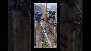 Another super project in completion in Guizhou Huajiang Canyon Bridge guizhou china bridge [upl. by Harwin189]