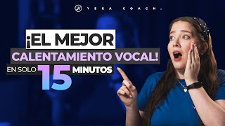 PREPARA Y LIMPIA TU VOZ ANTES DE CANTAR CON ESTOS EJERCICIOS DE CALENTAMIENTO VOCAL EN 15 MINUTOS [upl. by Ihtak]