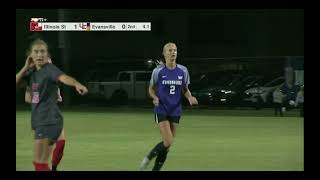 Evansville vs Illinois St W 101724  Foul Decision  Clock Management  89th Minute [upl. by Ede]