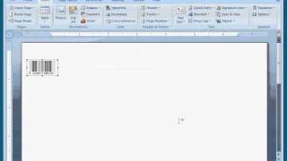 Create Barcode in Word 2007 [upl. by Tillinger]