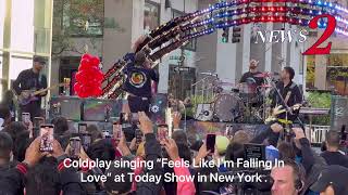 Coldplay singing “Feels Like Im Falling In Love” at Today Show in New York [upl. by Nazarius]