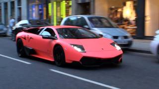 MATTE PINK Lamborghini Murcielago LP6704SV  Driving Scenes Revs and Acceleration [upl. by Appolonia]