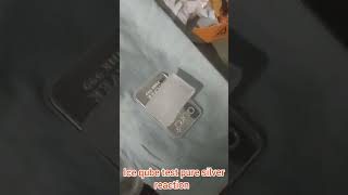 aura gold app silver bar 50g ice qube test [upl. by Eibreh]