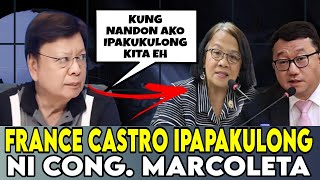 CONG MARCOLETA IPAKUKULONG SI FRANCE CASTRO 🤣 [upl. by Eatnuahs]