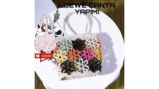 LOEWE ÇANTA YAPIMI crochet örgü handmade knitting diy croche stitch fyp [upl. by Voccola195]