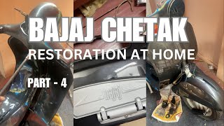 Chetak Scooter Restoration  Part 4  4K Vertical  hamarabajaj chetak scooterrestoration [upl. by Sateia623]