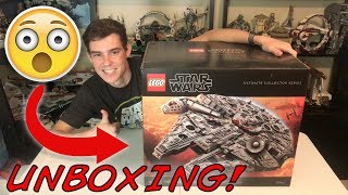 Unboxing The Biggest LEGO Set Ever  LEGO Star Wars 75192 UCS Millennium Falcon Unboxing  Haul [upl. by Budworth93]