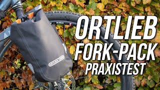 Ortlieb ForkPack Test endlich Ordnung an der Fahrradgabel  Bikepacking Gabeltasche Cargo Cage [upl. by Sherrard]