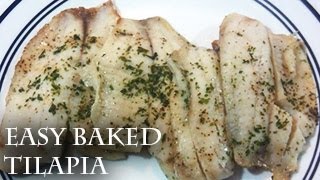 Easy Baked Tilapia how to bake fish [upl. by Yerffe554]