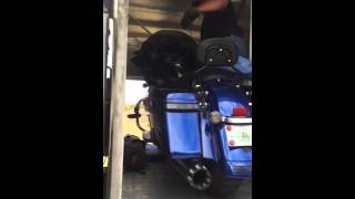 LoadAll Motorcycle Loading Ramp  Semi Truck with a Garage [upl. by Gotthard483]