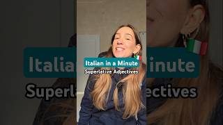 Italian in a Minute Superlative Adjectives 🇮🇹 europassitalian learnitalian languages grammar [upl. by Mcafee]